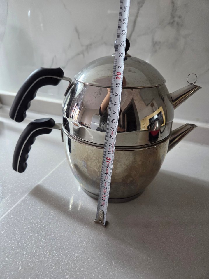 Gri Çaydanlık Seti - Görsel 2