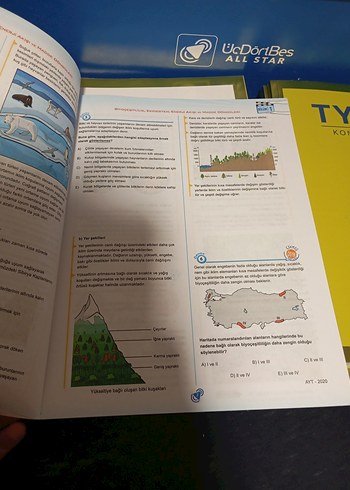 Beden Renk ÜçDörtBeş AYT ve TYT COĞRAFYA Seti