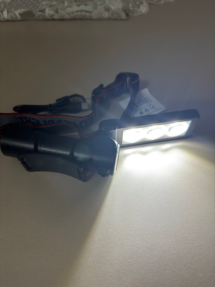 Siyah LED Kafa Lambası - Görsel 4