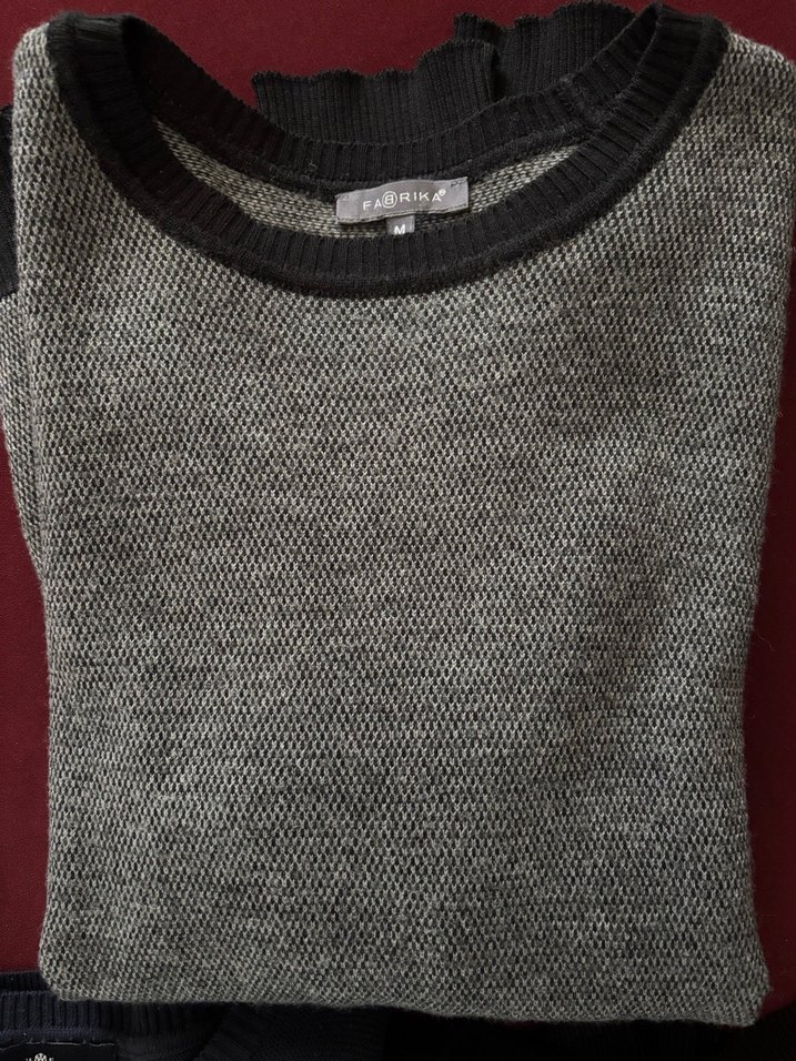 3 adet fabrika ve mavi marka erkek kazak - Görsel 2