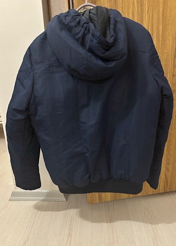 Jack&Jones Kapüşonlu Lacivert Erkek Mont - Görsel 3