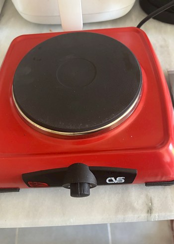 CVS Kırmızı Elektrikli Tekli Ocak 1000 Watt - Görsel 5