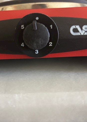 CVS Kırmızı Elektrikli Tekli Ocak 1000 Watt - Görsel 3