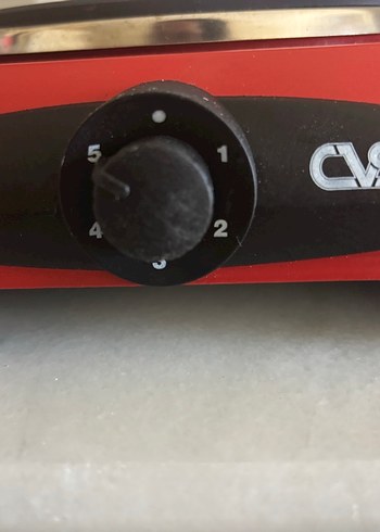 CVS Kırmızı Elektrikli Tekli Ocak 1000 Watt - Görsel 4