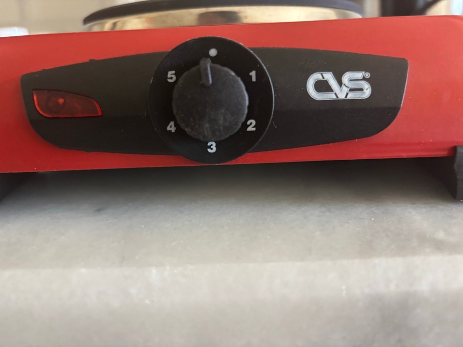 CVS Kırmızı Elektrikli Tekli Ocak 1000 Watt - Görsel 3