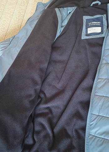 Mavi Kapüşonlu Fermuarlı Erkek Çocuk Mont - Görsel 3