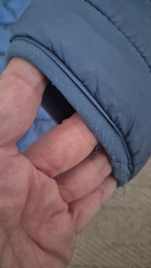 Mavi Kapüşonlu Fermuarlı Erkek Çocuk Mont - Görsel 5