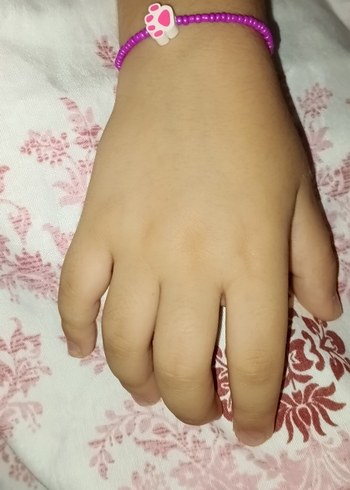 Pembe Boncuklu Bohem Bileklik
