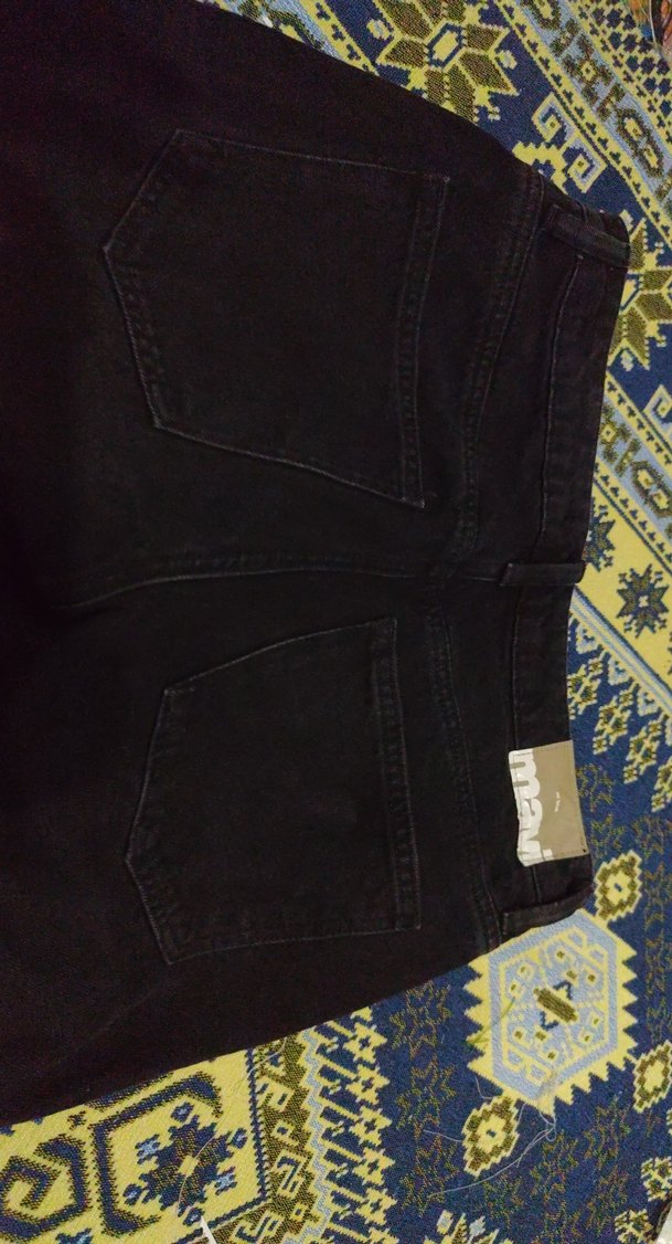 Siyah Drapeli Kadın Kumaş Pantolon - Görsel 4