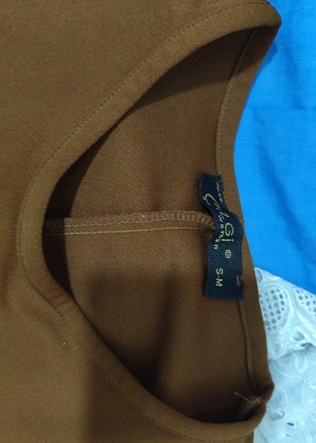 Kahverengi Drapeli Uzun etek - Görsel 7