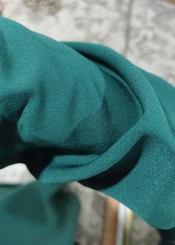 Uzun Kollu, Salaş Kesim, Yeşil Kadın Elbise - Görsel 6