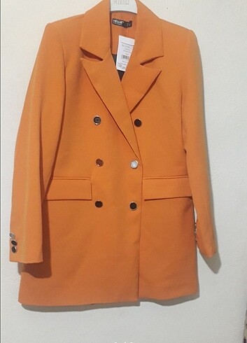 38 Beden turuncu Renk Blazer ceket