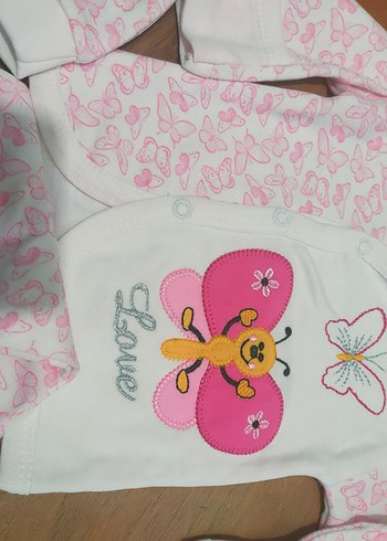 Pembe Dantelli Bebek Hastane Kıyafeti - Görsel 3