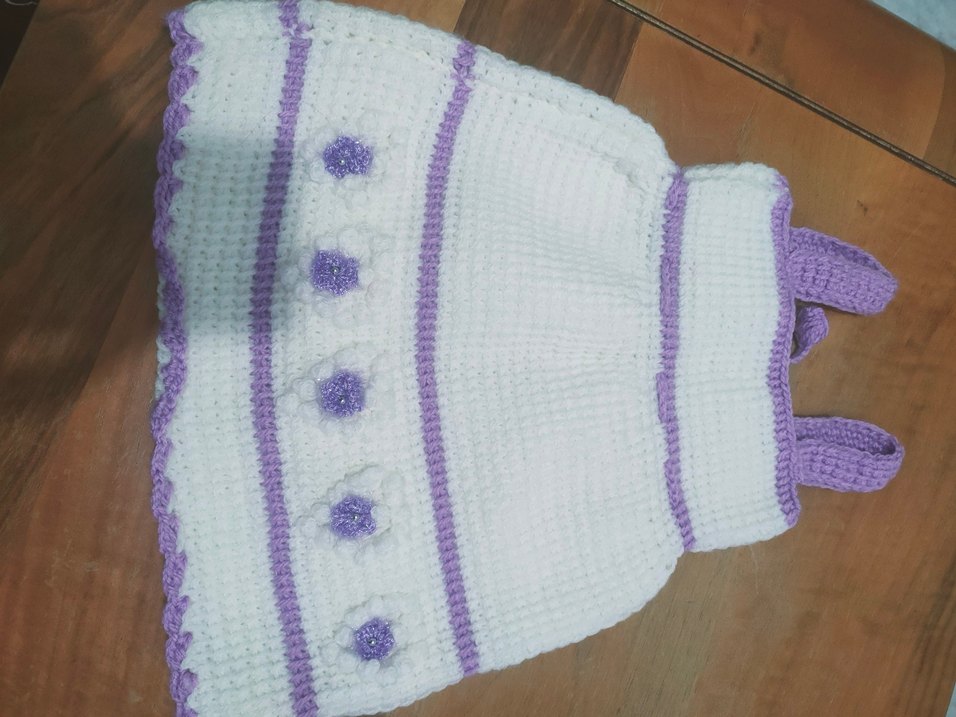 Nakışlı Lila Bebek Çantası - Görsel 2