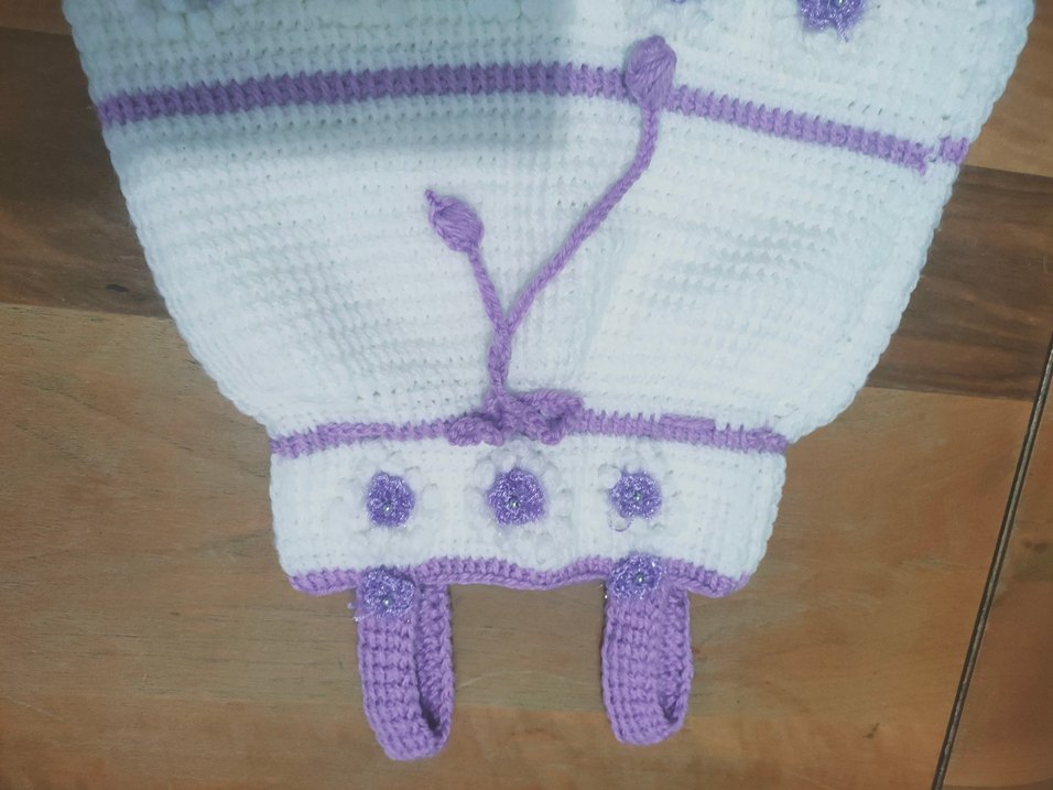 Nakışlı Lila Bebek Çantası - Görsel 3