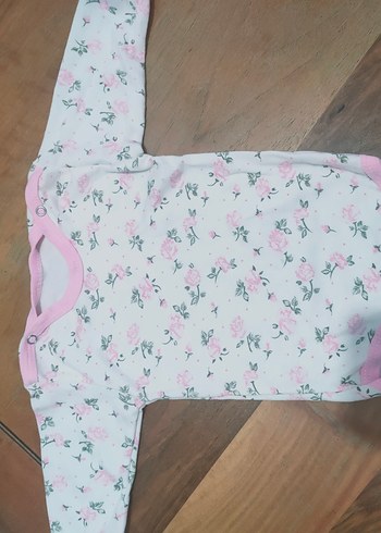 Dantel Detaylı Pembe Uzun Kollu Bebek Body - Görsel 3