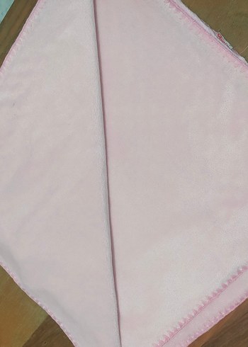 Pembe Çocuk Battaniyesi, Kabartmalı Yumuşak Kumaş - Görsel 2