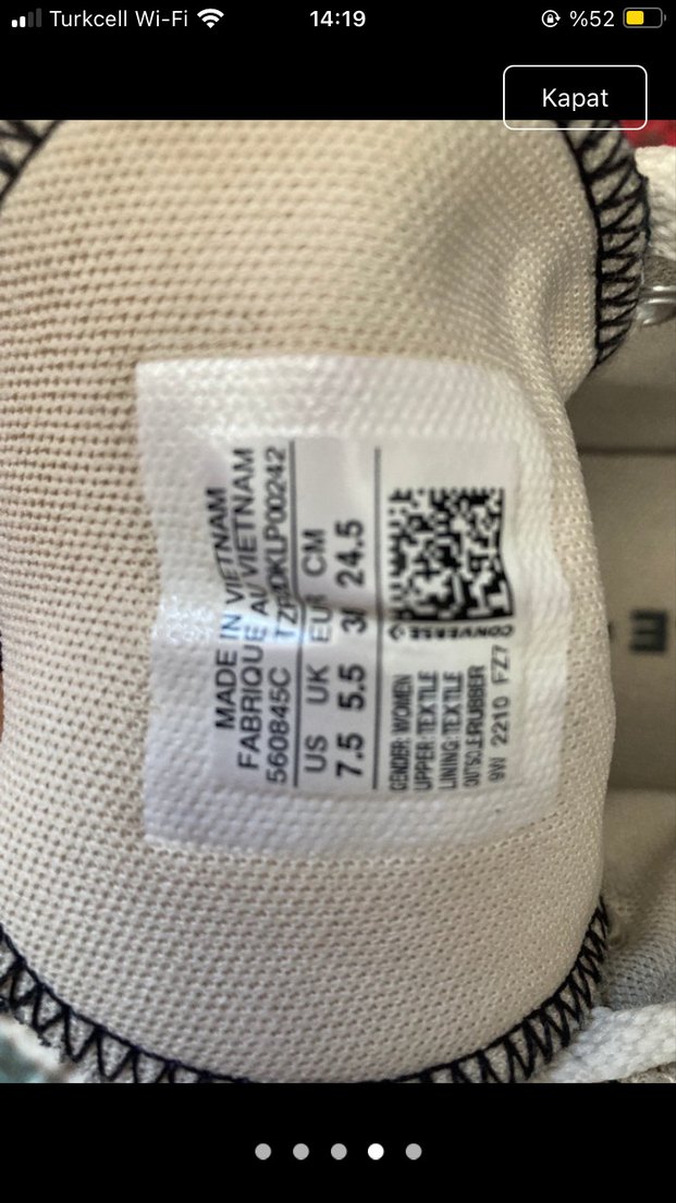 Converse Siyah Platform Topuklu Kadın Spor Ayakkabı - Görsel 4