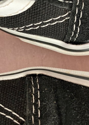 Vans Beyaz Tabanlı Siyah Kadın Sneakers - Görsel 3