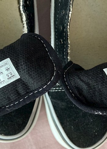 Vans Beyaz Tabanlı Siyah Kadın Sneakers - Görsel 2