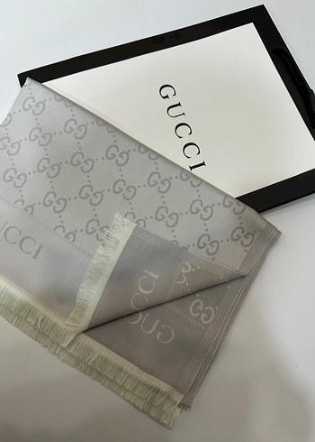 Gucci Çift Taraflı Kaşmir İpek Şal