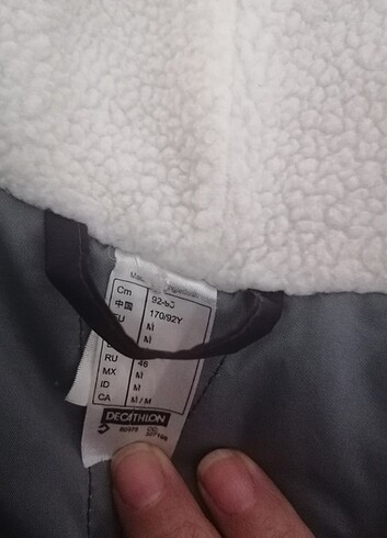 m Beden mor Renk Decathlon kadın mont