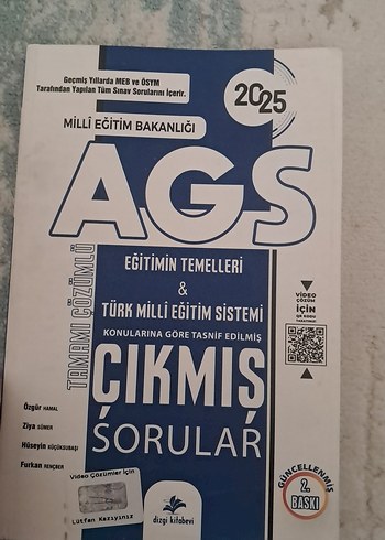 AGS Eğitim Temelleri ve Türk Milli Eğitim Sistemi Çıkmış Sorular