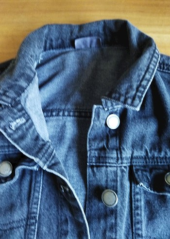 11-12 Yaş Beden Lcw antrasit denim ceket