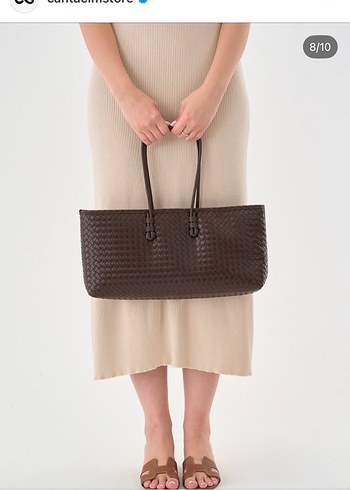 Kahverengi Deri Kadın El Çantası - Görsel 3