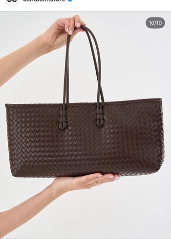 Kahverengi Deri Kadın El Çantası - Görsel 2