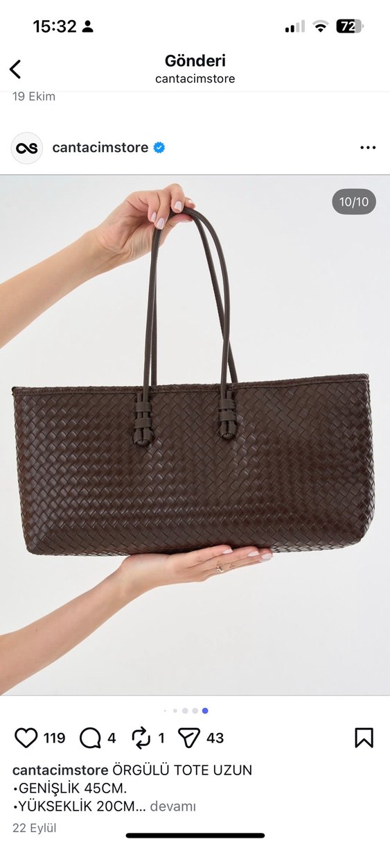 Kahverengi Deri Kadın El Çantası - Görsel 2