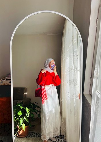 Uzun beyaz uzun etek - Görsel 3