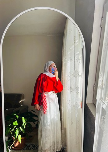 Uzun beyaz uzun etek - Görsel 2