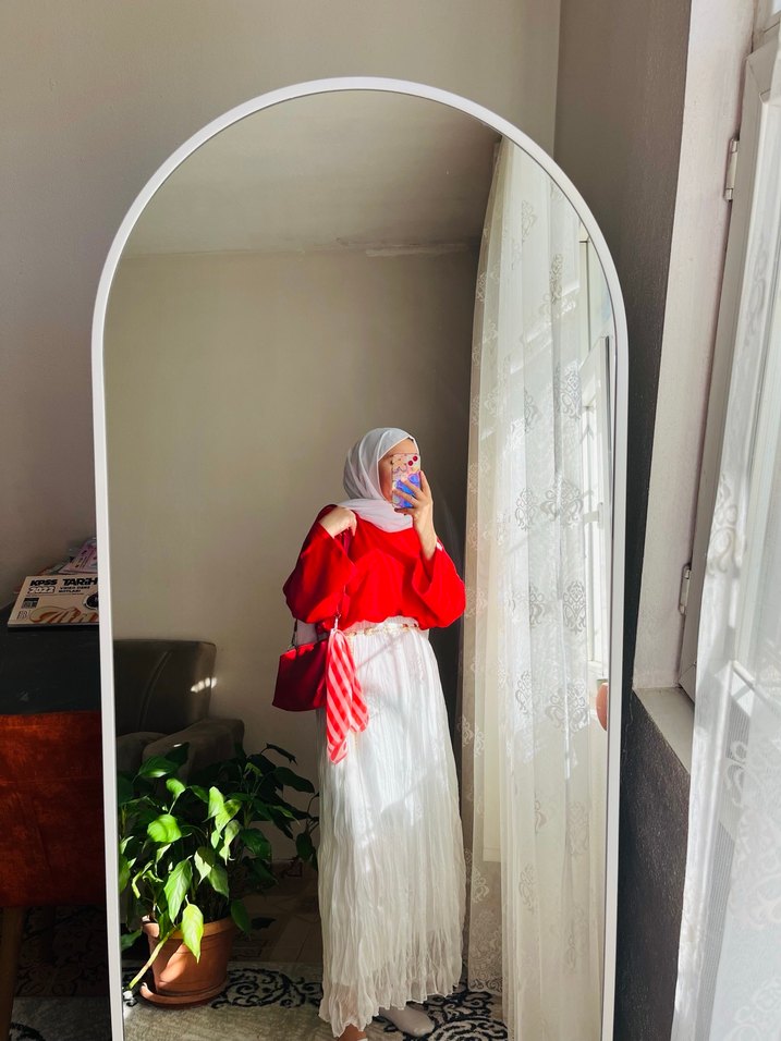 Uzun beyaz uzun etek - Görsel 3