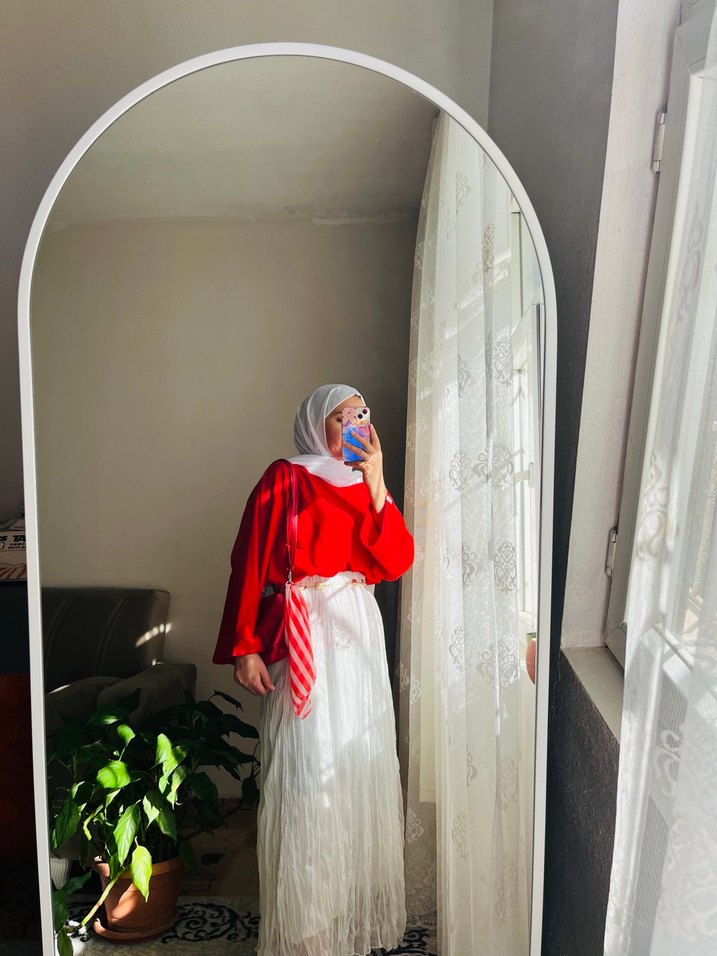 Uzun beyaz uzun etek - Görsel 2