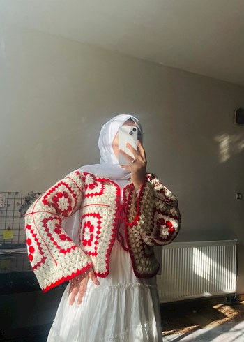 Bohem Örgü Kadın çeket - Görsel 3