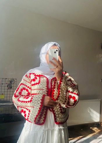 Bohem Örgü Kadın çeket - Görsel 4