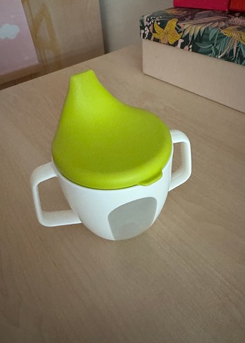Yeşil Kulplu Bebek Bardağı