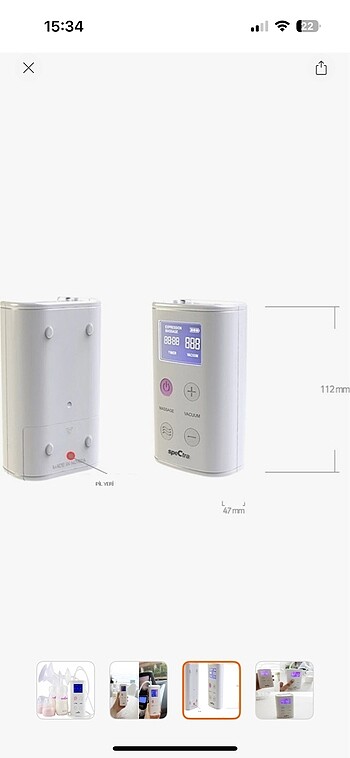Elektrikli ve pilli göğüs pompası - Görsel 10