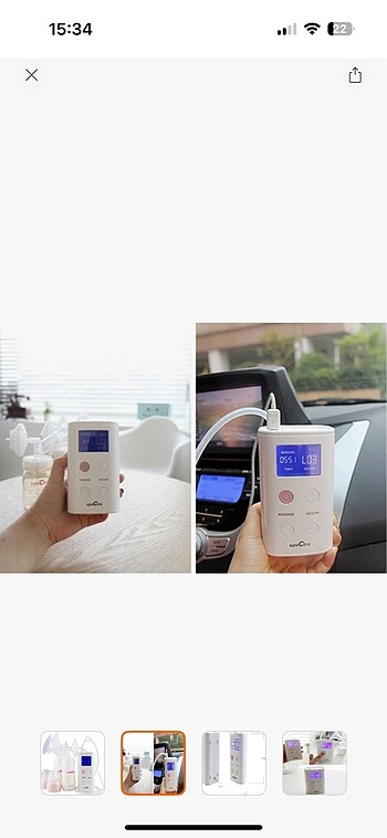 Elektrikli ve pilli göğüs pompası - Görsel 9