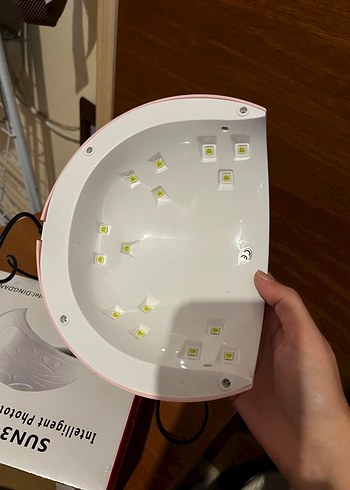 Pembe Kedi Figürlü UV Tırnak Kurutucu - Görsel 3