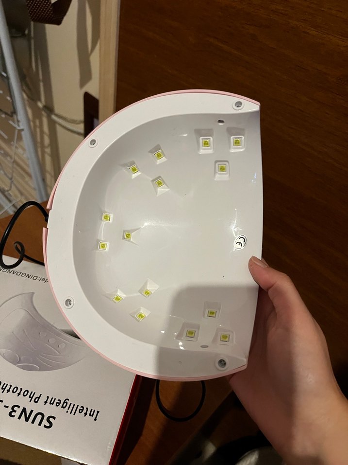 Pembe Kedi Figürlü UV Tırnak Kurutucu - Görsel 3