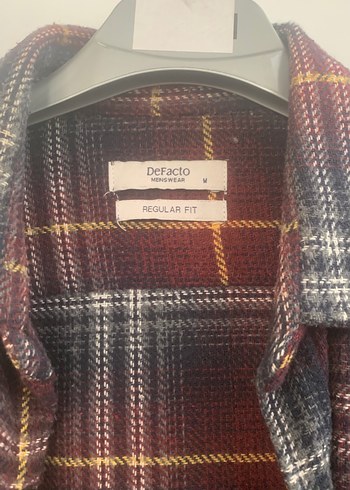 Düğmeli Kahverengi Ekose Kadın Gömlek - Görsel 2