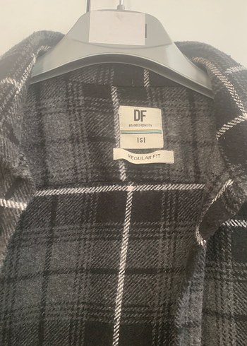 Düğmeli Gri Erkek Gömlek - Görsel 2