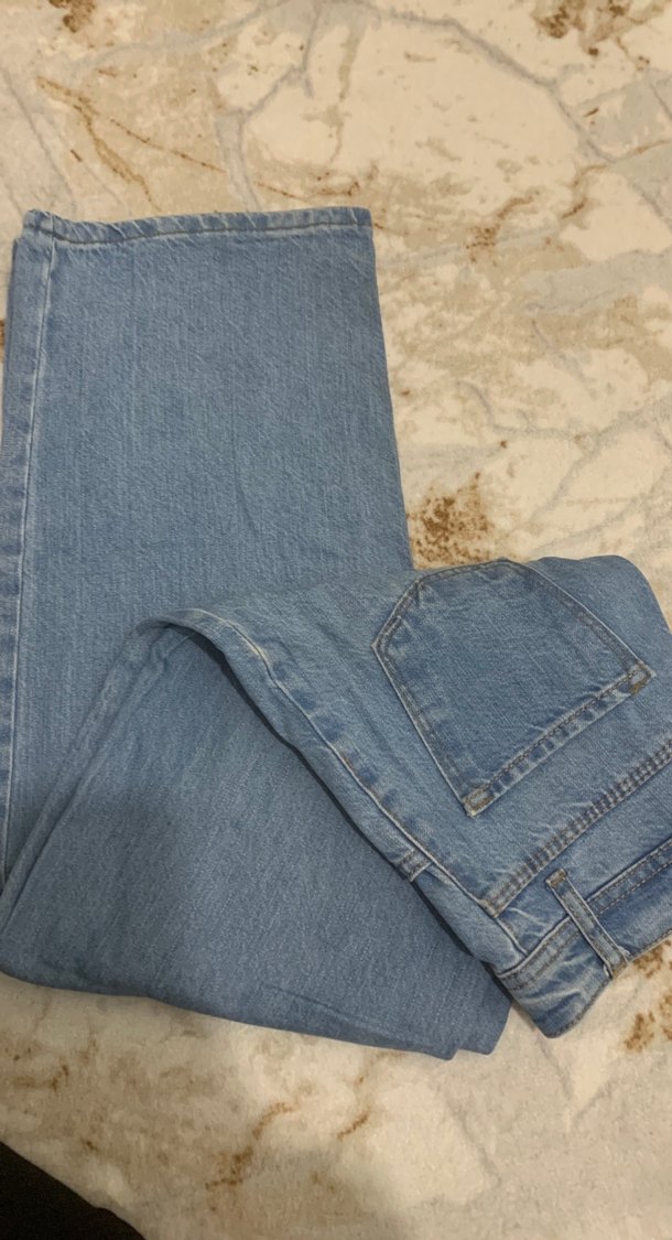 Rahat Kesim Mavi Midi Denim Kadın Jean - Görsel 2