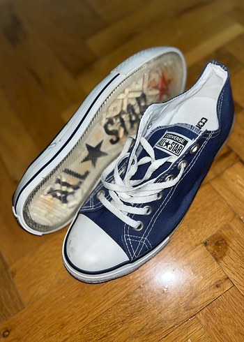 40 Beden Kadın Mavi Denim Converse Sneakers
