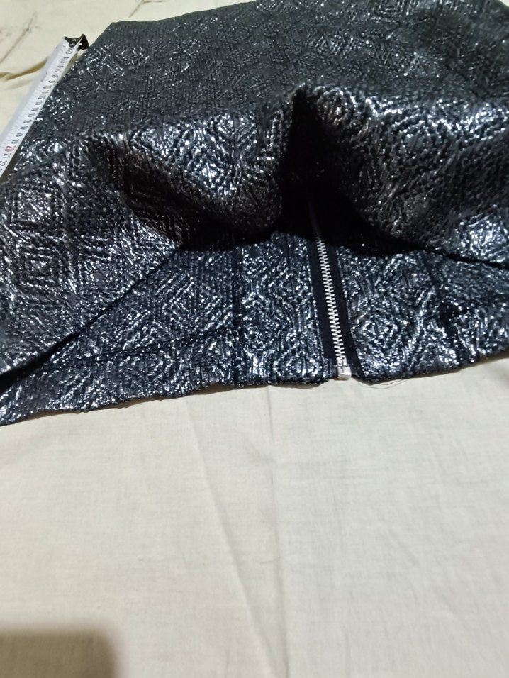 KOTON  parlak Gri Mini Etek 34 - Görsel 5