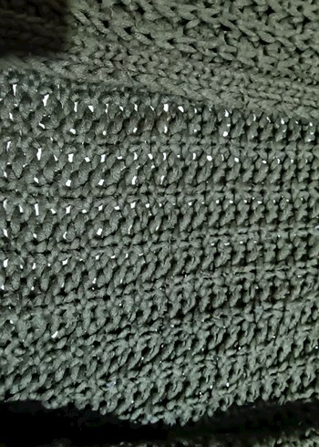 Koyu Yeşil El Örgü Hırka - Görsel 4