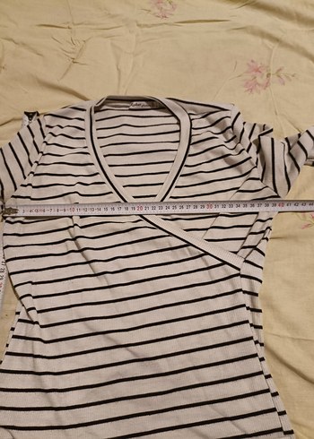 ROKET FASHION Çizgili. Tişört. L - Görsel 2