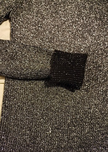 Gri Balıkçı Yaka Uzun Kollu Triko Kazak - Görsel 6